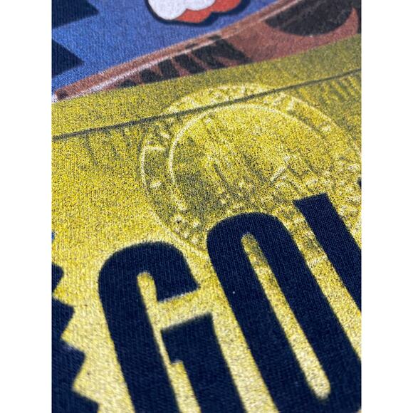 Willy Wonka Golden Ticket I'm a Winner Movie Film Graphic Blue Shirt Size XL - Picture 7 of 9